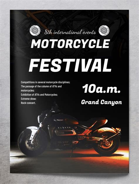 Motorcycle Flyer Templates Free
